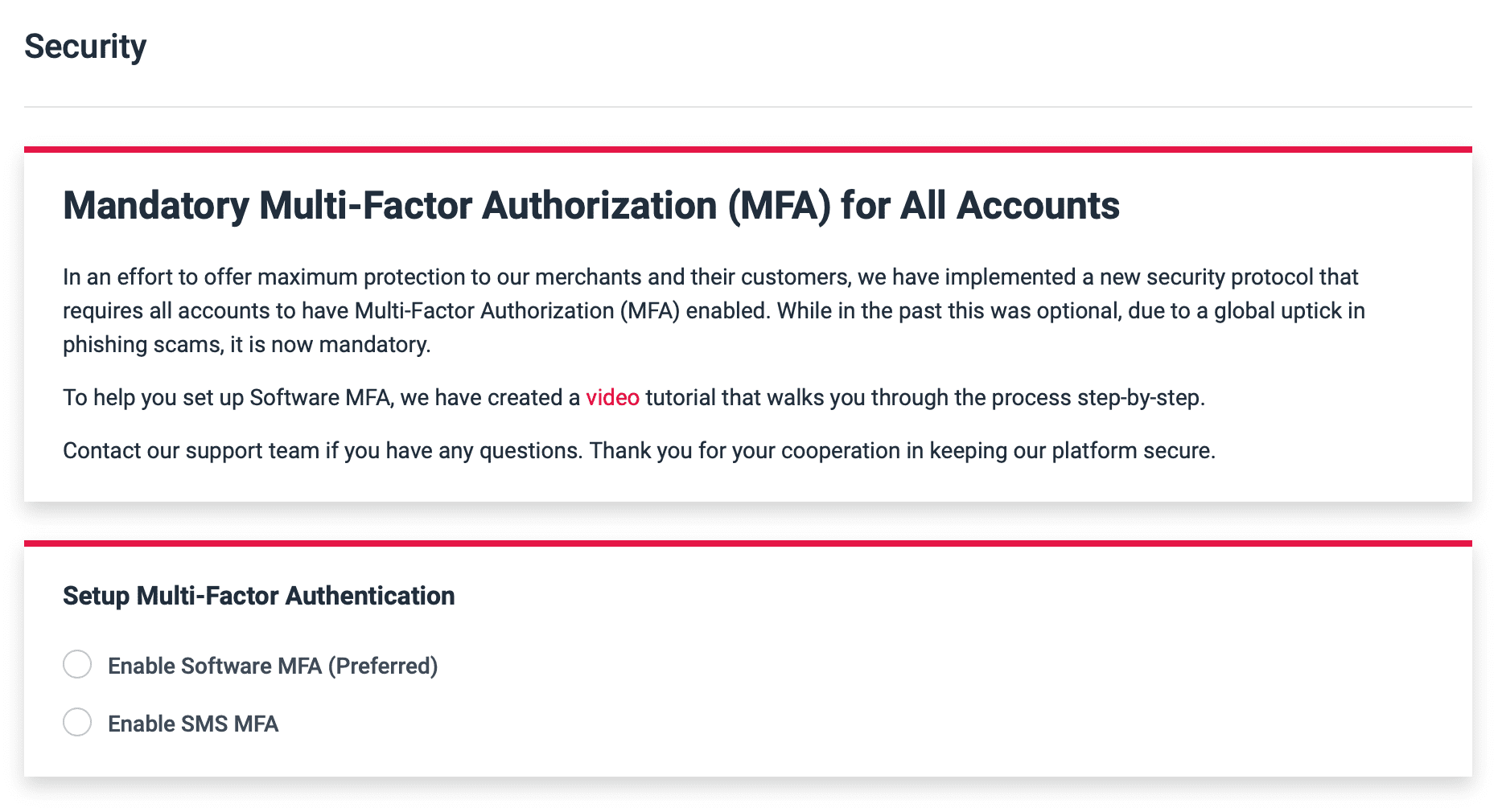 MFA - Never Set Up