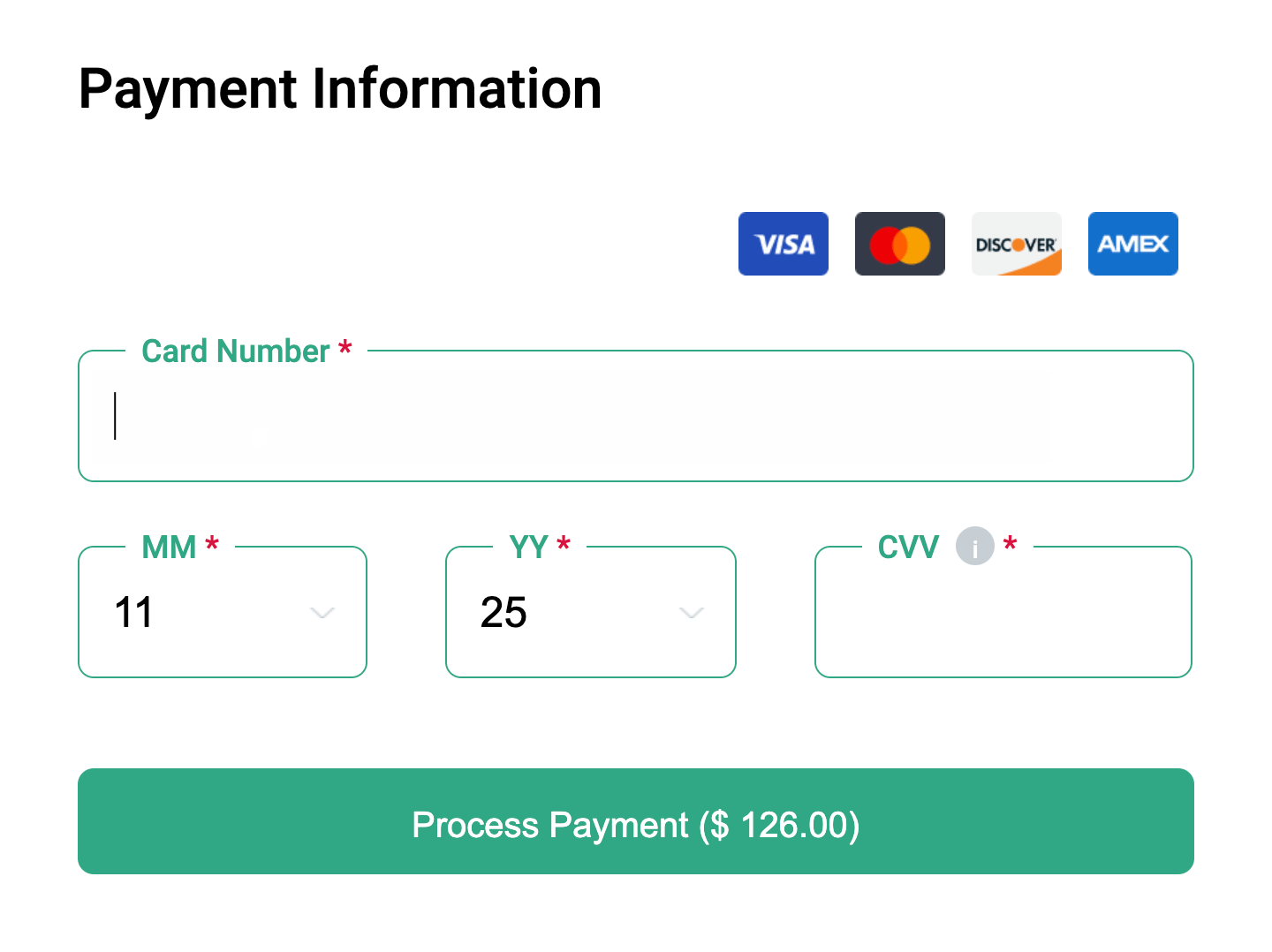 payment information graphic