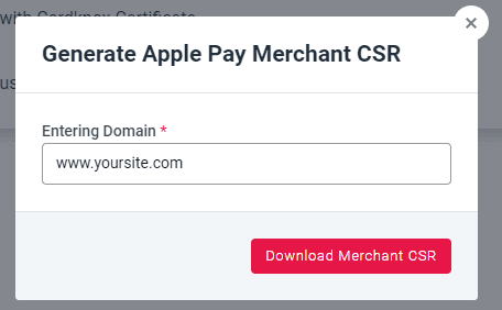 CSR Tool for Apple Pay