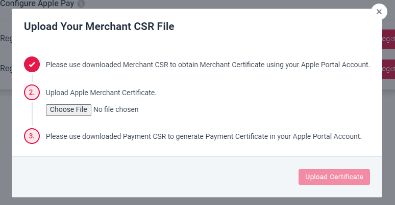 CSR Tool for Apple Pay