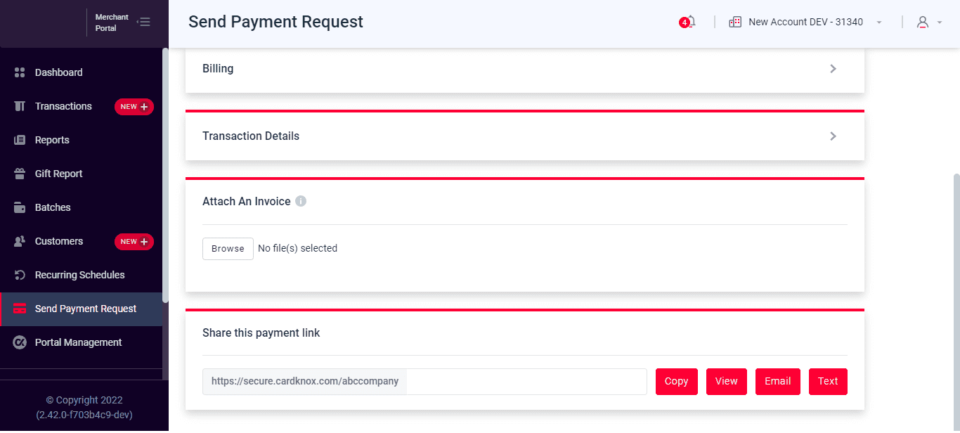 Payment Request SMS Messages
